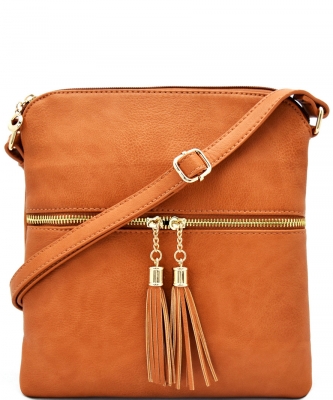 Elegant Wholesale Fashion Cross Body Bag LP062 TAN